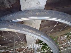 700c FIXIE FLIP PLOP WHEELS, RIGIDA CHRINA RIMS & SYSTEM EX HUBS, SCHWALBE TYRES