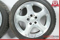 97-03 Mercedes W210 E320 E430 Complete Wheel Tire Rim Set 8Jx17H2 ET37 OEM