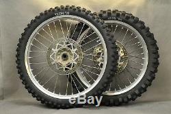 99-01 Yamaha YZ250 YZ 250 Complete Front Rear Wheel Tire Rim Hub Takasago Excel