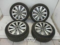 Alloy Wheels Set Summer Tyre Complete 7,5x17 Inch H2 et47 5x112 VW Passat B7