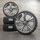 Audi 22 Inch Trapezoidal Rims Rs6 Rs7 4k C8 Complete Winter Wheels