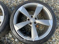 Audi A4, A5, A6, A7, Q5, Q7, Complete Genuine 20 Rotor Alloy Wheels With Tyres