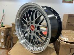 BBS LM Style Wheel 5x112 18x8 ET35 Complete Set Grey Center