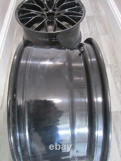 BMW Black Alloy Rims Wheels 19 x 9.5 J Rear & 19 x 8.5 Front, Complete Set