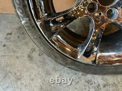 BMW E60 E61 STYLE 185 CHROME 18 INCH SPORT FRONT WHEEL RIM With TIRE #5 OEM #013