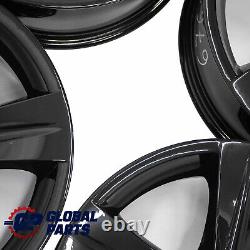 BMW E90 E91 Complete Set 4x Alloy Wheel Rim Black 18 Star Spoke 189