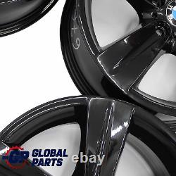 BMW E90 E91 Complete Set 4x Alloy Wheel Rim Black 18 Star Spoke 189