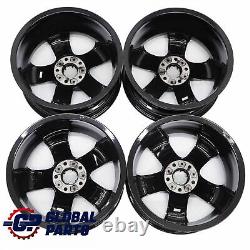 BMW E90 E91 Complete Set 4x Alloy Wheel Rim Black 18 Star Spoke 189