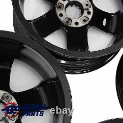 BMW E90 E91 Complete Set 4x Alloy Wheel Rim Black 18 Star Spoke 189