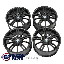 BMW E90 E91 E92 E93 Complete Set 4x Black Wheel Rim 18 M Spider Spoke 193