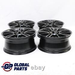 BMW E90 E91 E92 E93 Complete Set 4x Black Wheel Rim 18 M Spider Spoke 193