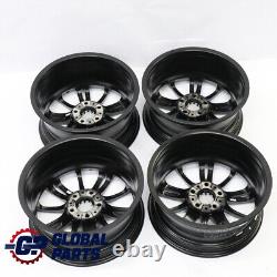 BMW E90 E91 E92 E93 Complete Set 4x Black Wheel Rim 18 M Spider Spoke 193