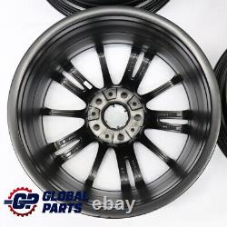 BMW E90 E91 E92 E93 Complete Set 4x Black Wheel Rim 18 M Spider Spoke 193