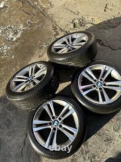 BMW F30 F31 F32 Complete Set 4x Wheels Rim 18 Tyres Double Spoke 397 Ferricgrey