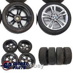 BMW F30 F31 F32 Complete Set 4x Wheels Rim 18 Tyres Double Spoke 397 Ferricgrey