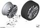 Bmw Genuine Light Alloy Wheel Rim Bright Turned 11j 20 Et 37 36117846789