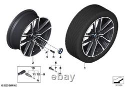 BMW Genuine Light Alloy Wheel Rim Jet Matt Black 8J 19 ET 27 36118747000
