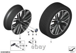 BMW Genuine Light Alloy Wheel Rim Jet Matt Black 9J 20 ET 44 36118747237