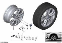 BMW Genuine Light Alloy Wheel Rim Reflex Silver 7.5J 17 ET 52 36116856065