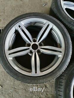 BMW M5 M6 E60 E61 19 inch alloy wheels rims Tyres Genuine Complete Set