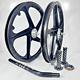 Bmx Bicyle 20 Sport Rim Black Complete Wheelset + Seat Post + Sprocket 16t