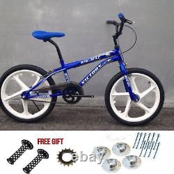 BMX Bicycle 20 PVC Sport Rim Complete (White) Wheelset Hub Set FREE SHIPPING