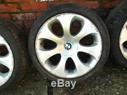 Bmw E64 / E63 6 Series Ellipsoid Alloy Wheels Complete Set 19 With Tyres Curbed