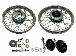 Brand New, Complete Front & Rear Wheel Rim For Fit for Royal Enfield