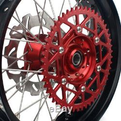 CRF 250 450 R X Complete 17 Wheel Rim Hub Brake Disc Disk Bracket Sprocket Bolt