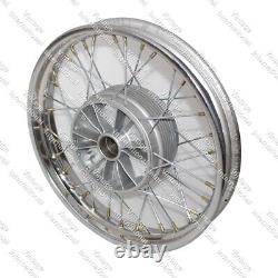 Complete 16 Wm2 Jawa 250 350 Cw 36 Holes Wheel Rim Chrome Plated With Spoke
