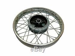 Complete 19 Front Wheel Rim 40 Holes With Drum Plate For Royal Enfield S2u