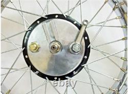Complete 19 Half & Width Hub Wheel Rim Pair With Spokes BSA Norton Enfield