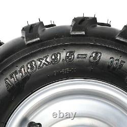 Complete 8 inch Wheels 18x9.5-8 18x9.50-8 Tyre with Rim Tubeless ATV Quad Buggy