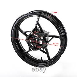 Complete Black Front Wheel Rim Fit for Kawasaki Ninja 650 Z650 2017-2020 NEW B2