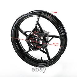 Complete Black Front Wheel Rim Fit for Kawasaki Ninja 650 Z650 2017-2020 NEW FT