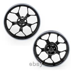 Complete Black Front and Rear Wheel Rim For Yamaha YZF-R3 YZF R3 2015-2022 NEW