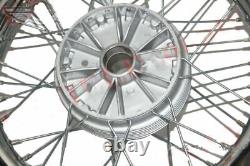 Complete Chrome 16 Inch 36 Holes Wheel Rim With Tyre Tube For Jawa ECs