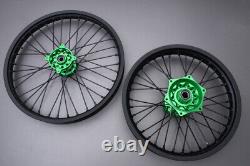 Complete Enduro Front + Rear Wheels Rims KAWASAKI KX 125 2006-2008 21/18