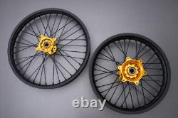 Complete Enduro Front + Rear Wheels Rims SUZUKI RMZ 250 RM-Z 2007-2008 21/18