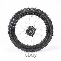 Complete Front +Rear 60/100- 14 80/100-12 Wheel Rim+Tire+Tube For Dirt Pit Bike