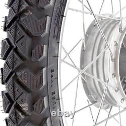 Complete Front Wheel 1.5x16 Inch Alloy Rim Chrome Spokes Heidenau K42 Tire