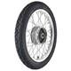 Complete Front Wheel 1.6x16 Polished Rim Chrome Spokes Veerubber Tire