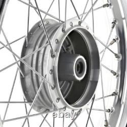 Complete Front Wheel 1.6x16 Polished Rim Chrome Spokes VeeRubber Tire