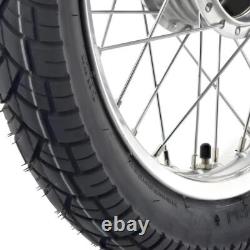 Complete Front Wheel 1.6x16 Polished Rim Chrome Spokes VeeRubber Tire