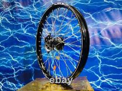Complete Front Wheel Excel Black Rim OEM A60 Billet Hub Spoke Assembly 125-450
