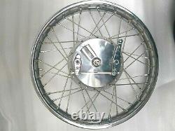 Complete Front Wheel Rim 19 & 40 Holes With Drum Plate Fits Royal Enfield