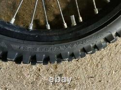 Complete Mx wheels. (17in & 14in) Tasasago Excel Rims, Tyres, Spokes