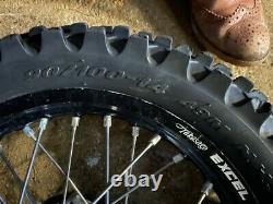 Complete Mx wheels. (17in & 14in) Tasasago Excel Rims, Tyres, Spokes