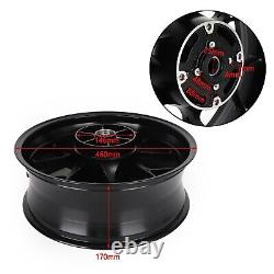 Complete Rear Wheel Rim Fit for Honda CBR 1000 RR SC59 2008 2016 Black B1