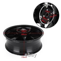 Complete Rear Wheel Rim Fit for Honda CBR 1000 RR SC59 2008 2016 Black U7